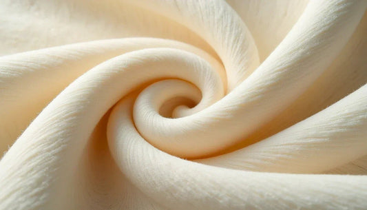 Soft cotton fabric in spiral