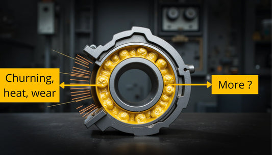 Ball bearing with too much grease inside