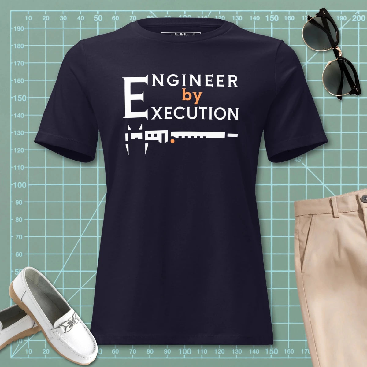 Women's Engineer by Execution | Mechanical Engineer T-Shirt